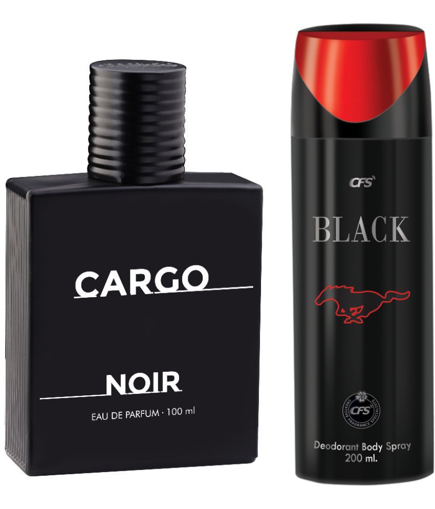     			CFS Cargo Noir EDP Long Lasting Perfume & Black Deodorant Body Spray