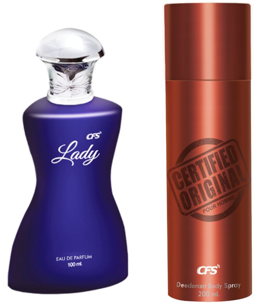    			CFS Lady EDP Long Lasting Perfume & Certified Brown Deodorant Body Spray