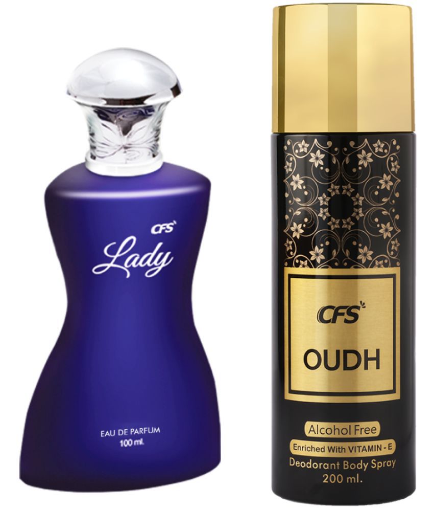     			CFS Lady EDP Long Lasting Perfume & Oudh Black Deodorant Body Spray