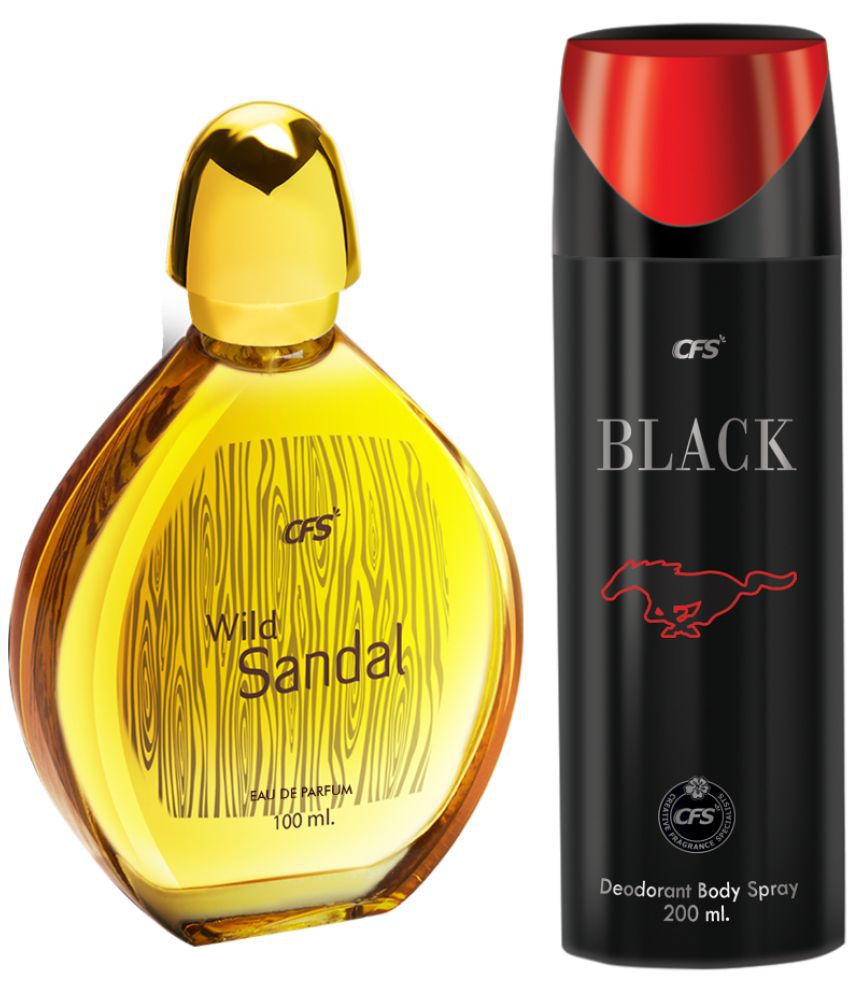     			CFS Wild Sandal EDP Long Lasting Perfume & Black Deodorant Body Spray