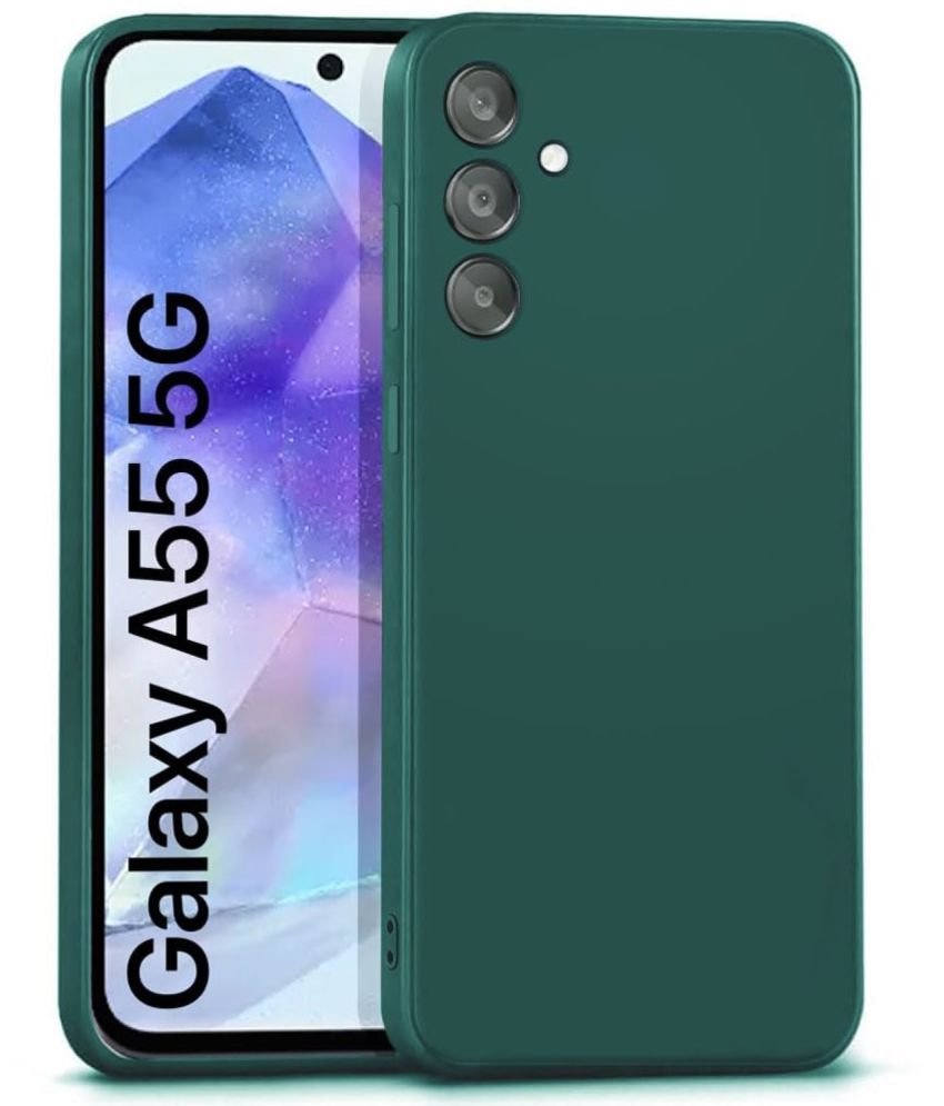     			Case Vault Covers Silicon Soft cases Compatible For Silicon Samsung Galaxy A55 5G ( Pack of 1 )