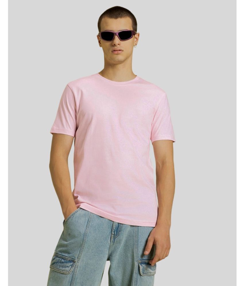    			PP Kurtis Cotton Regular Fit Printed Half Sleeves Men's T-Shirt - Pink ( Pack of 1 )