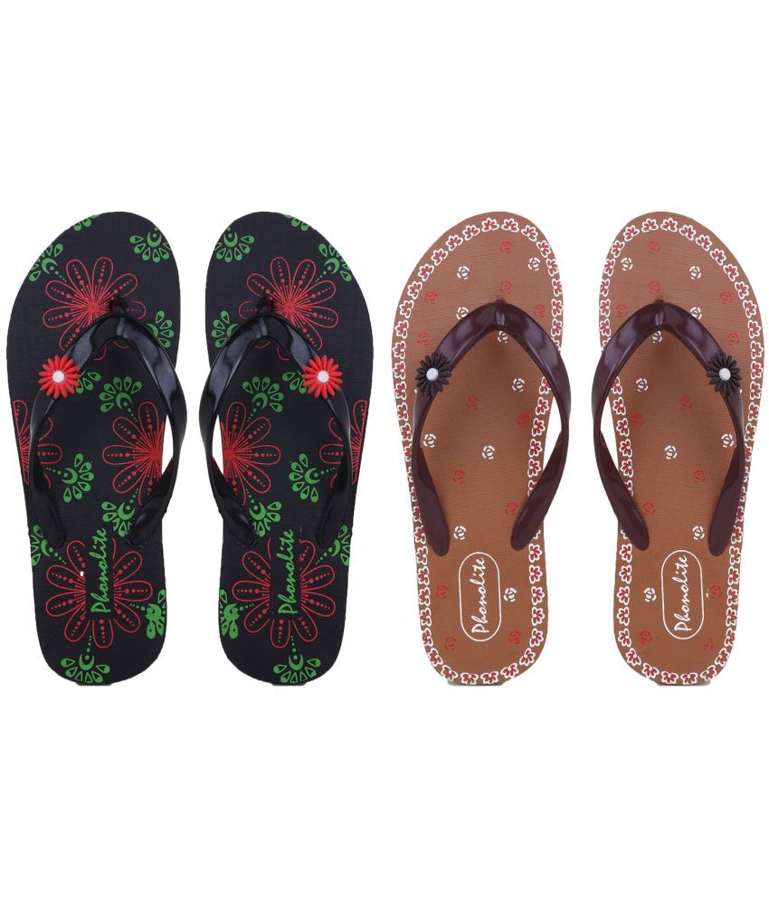     			Phonolite Black Women's Daily Slipper