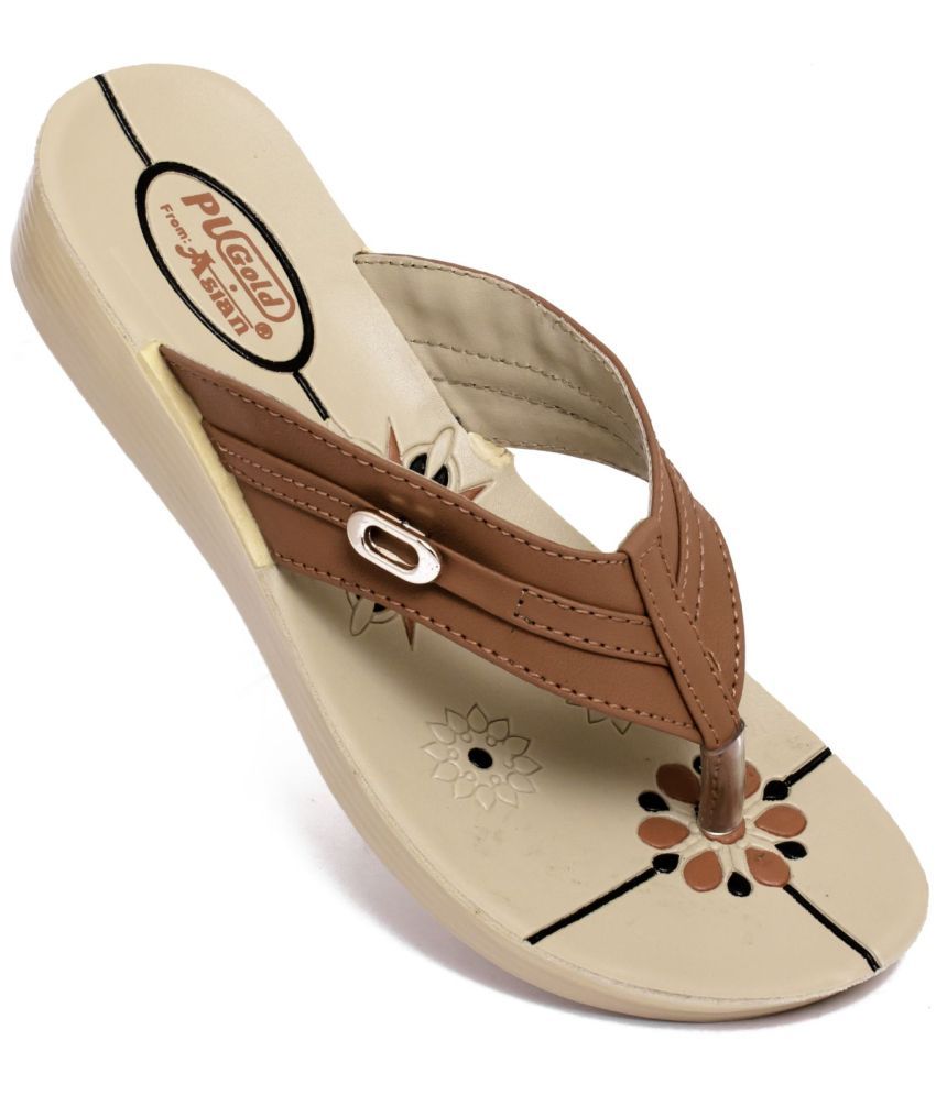     			ASIAN Tan Women's Flats