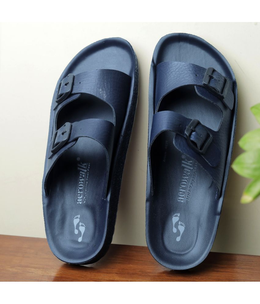     			Aerowalk Blue Men's Slide Flip Flop