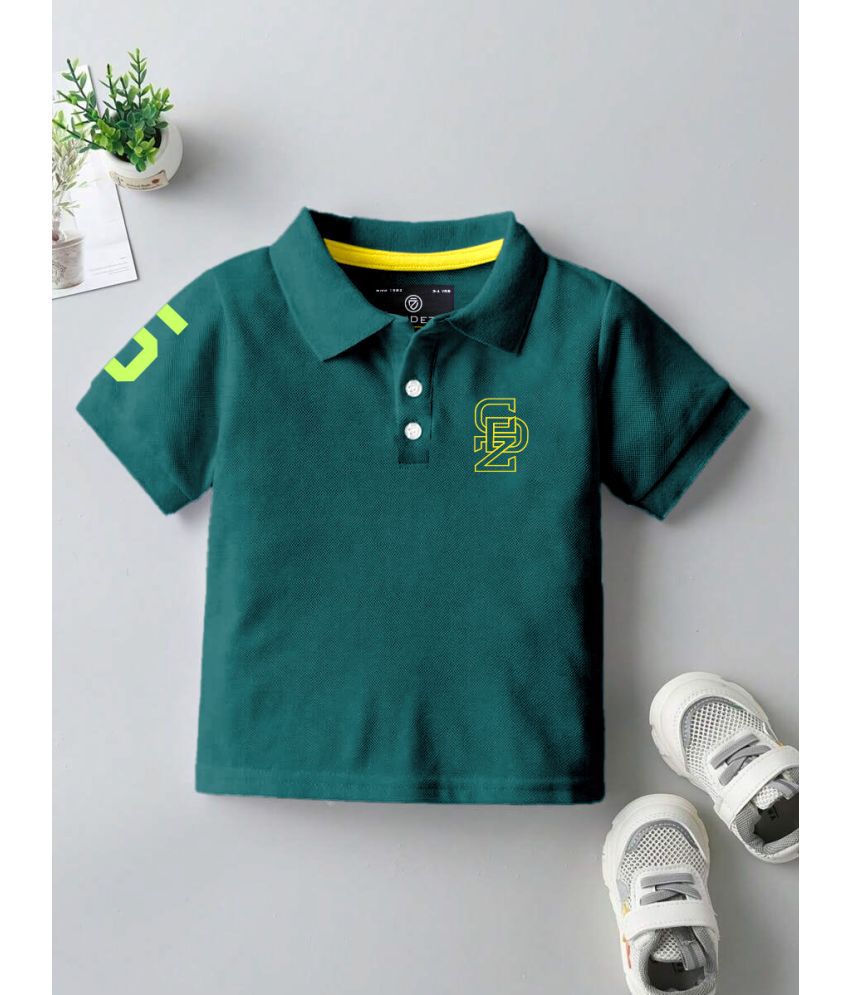     			CODEZ Green Cotton Blend Boy's Polo T-Shirt ( Pack of 1 )