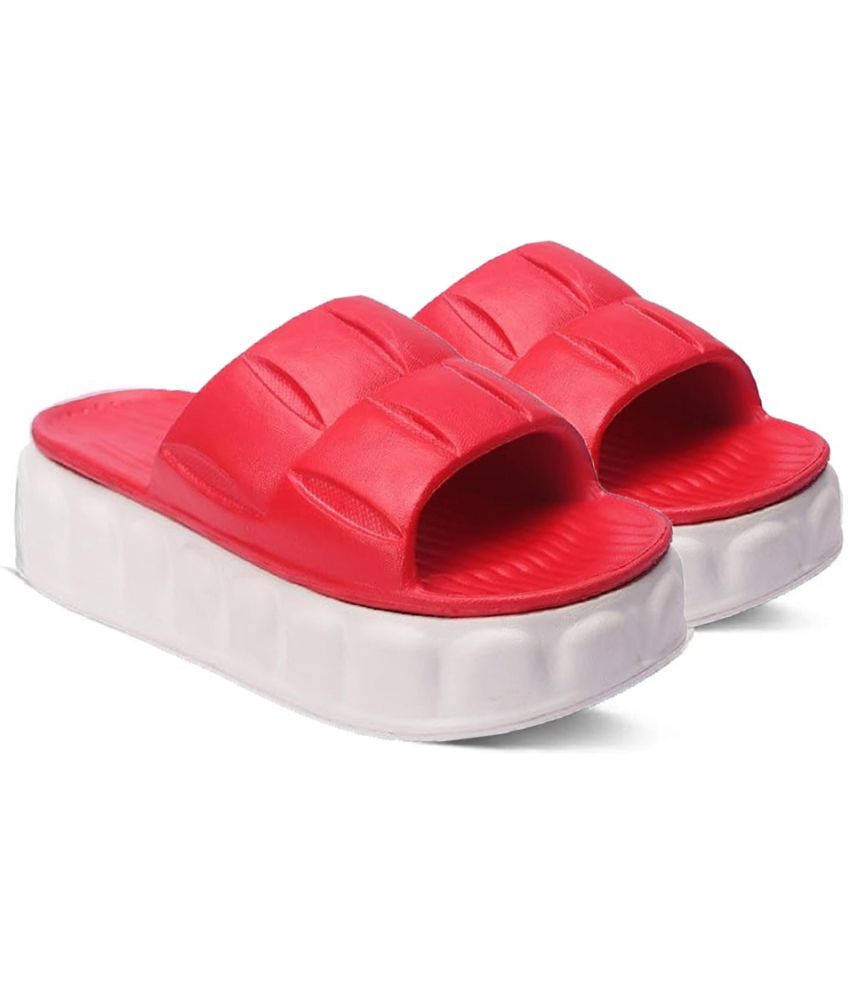     			EASTERN CLUB Red Women's Flip Flop