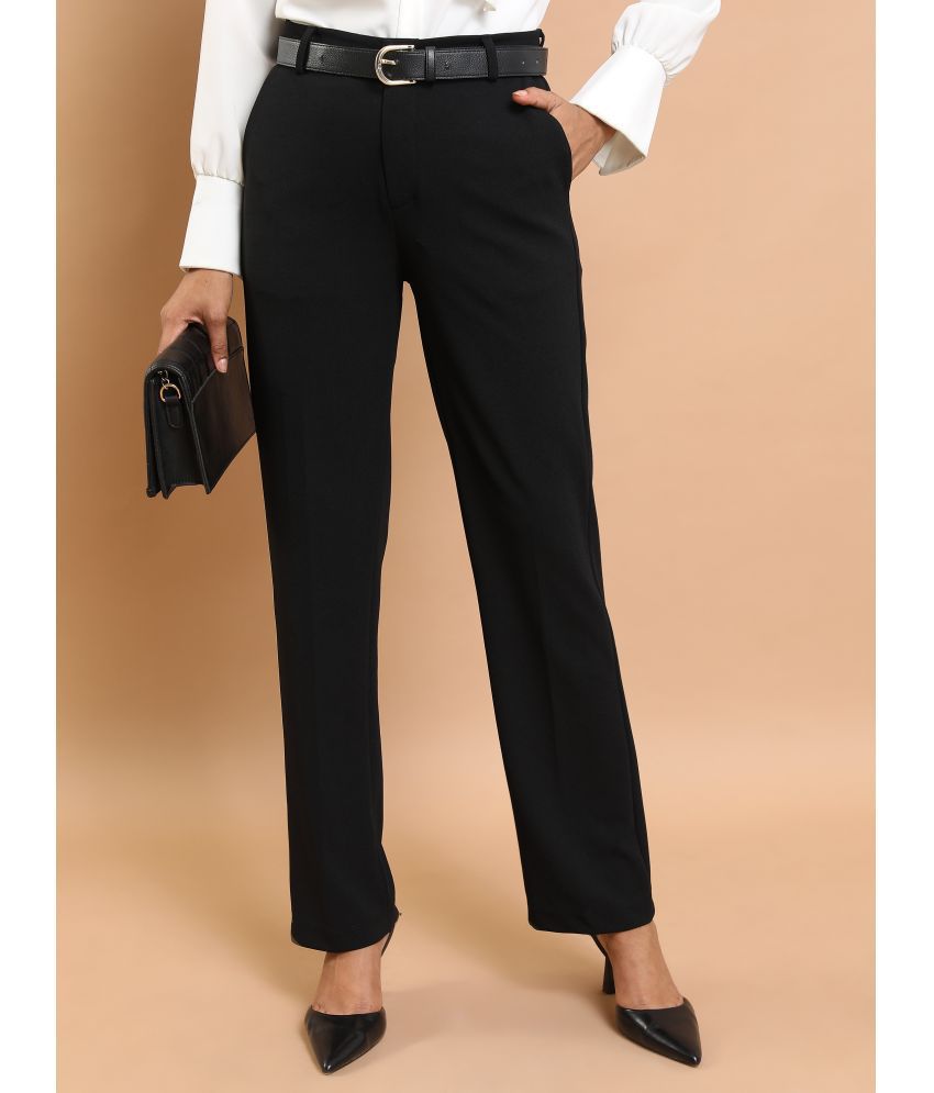     			Ketch Black Polyester Regular Women's Casual Pants ( Pack of 1 )