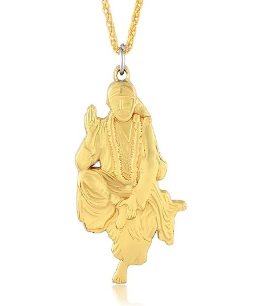     			Memoir Gold Religious Pendant With Chain ( Pack of 1 )