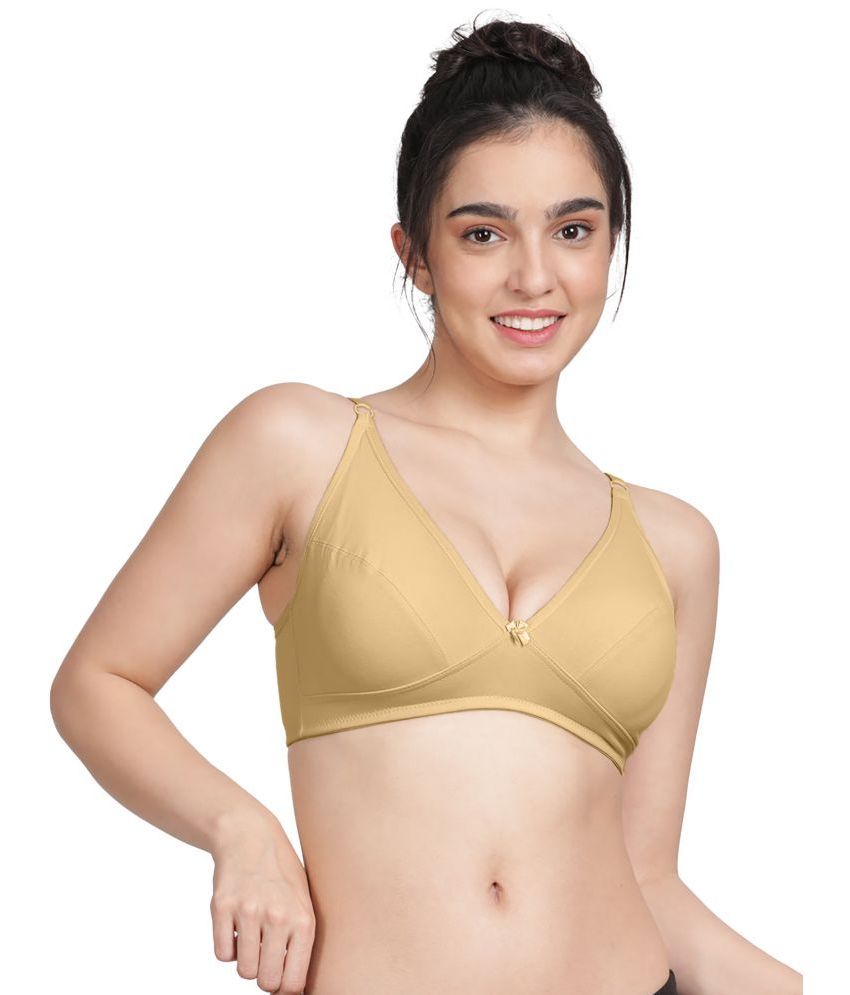     			Susie Cotton Blend Women's Plunge Bra ( Beige ) DIP1005-AlmondBuff