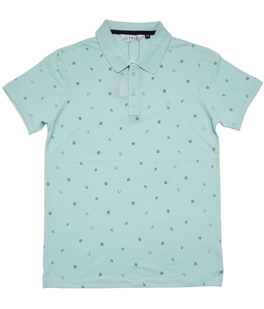     			Twix Mint Cotton Blend Boy's Polo T-Shirt ( Pack of 1 )