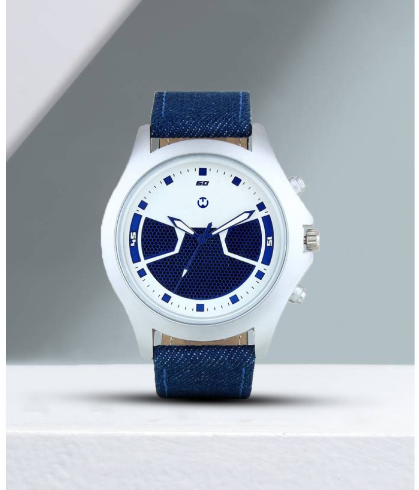     			Wizard Times Blue Leather Analog Men's Watch