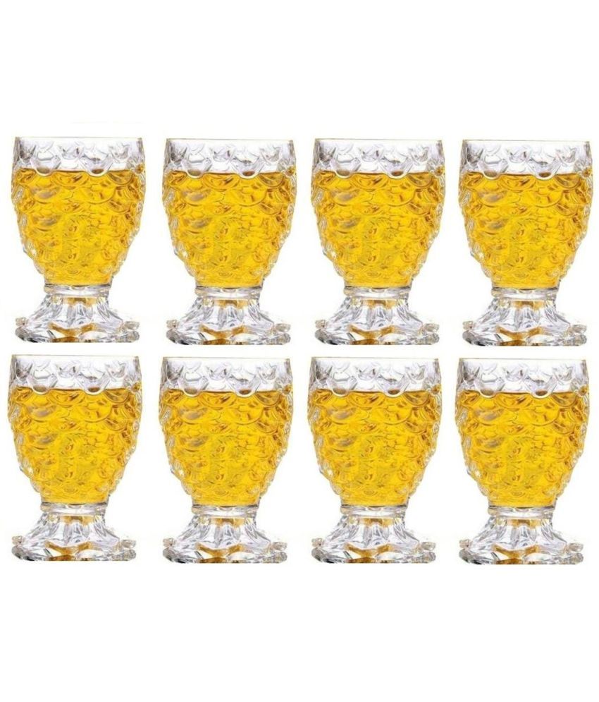     			AFAST Designer Glass Glass Glasses 140 ml ( Pack of 8 )