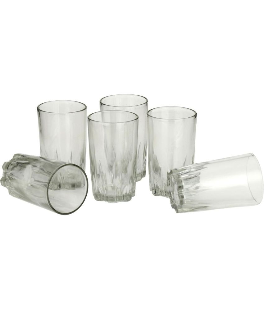     			AFAST Designer Glass Glass Glasses 200 ml ( Pack of 6 )