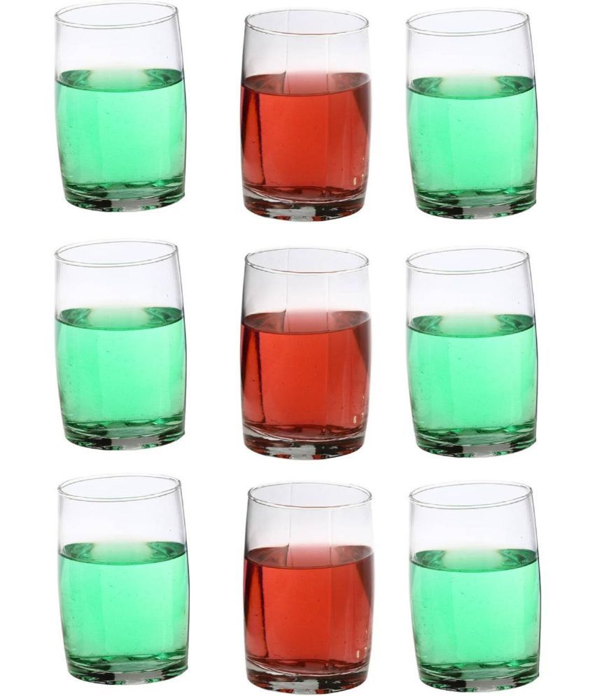     			AFAST Designer Glass Glass Glasses 270 ml ( Pack of 9 )