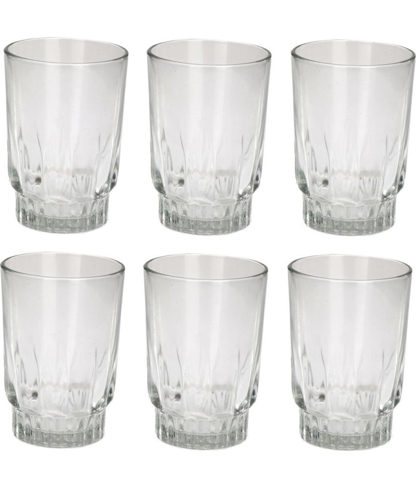     			AFAST Designer Glass Glass Glasses 200 ml ( Pack of 6 )