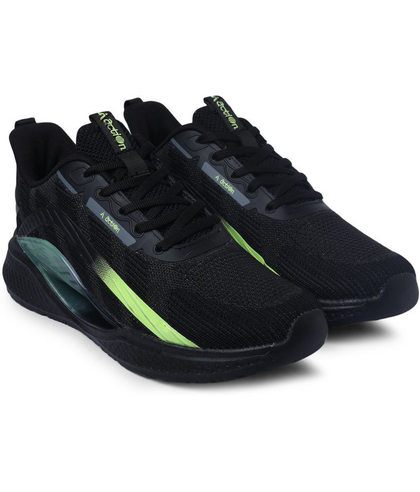     			Action Sports Shoes For Men Black Men's Sports Running Shoes