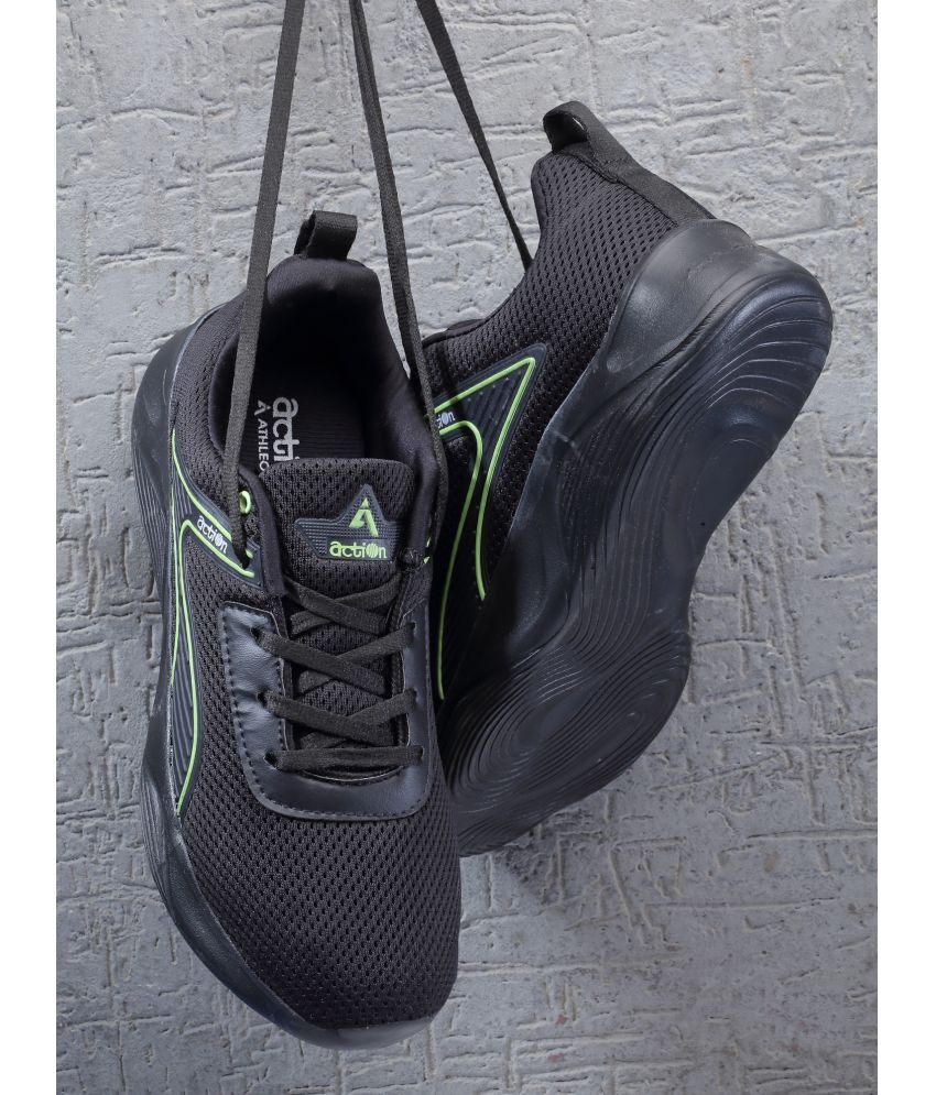     			Action Sports Shoes For Men Black Men's Sports Running Shoes