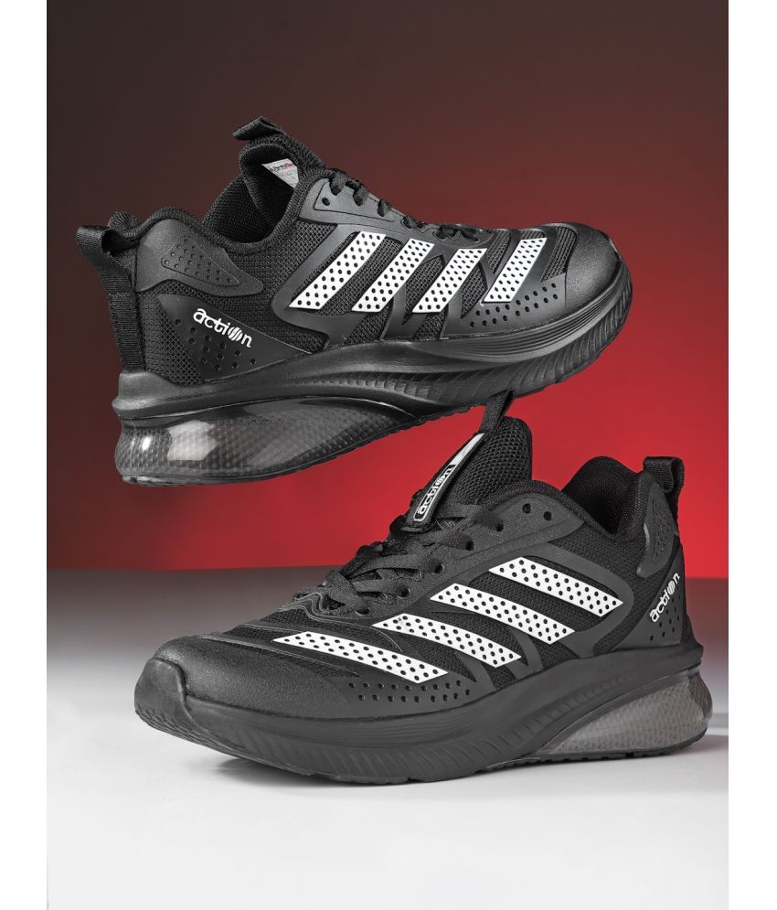     			Action Sports Shoes For Men Black Men's Sports Running Shoes