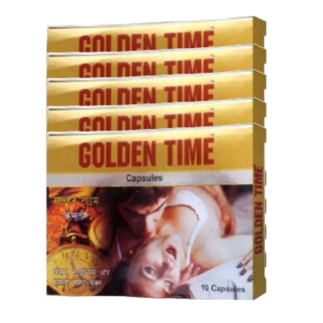     			Golden TIme Herbal Capsule Pack of 10x5=50no.s For Men