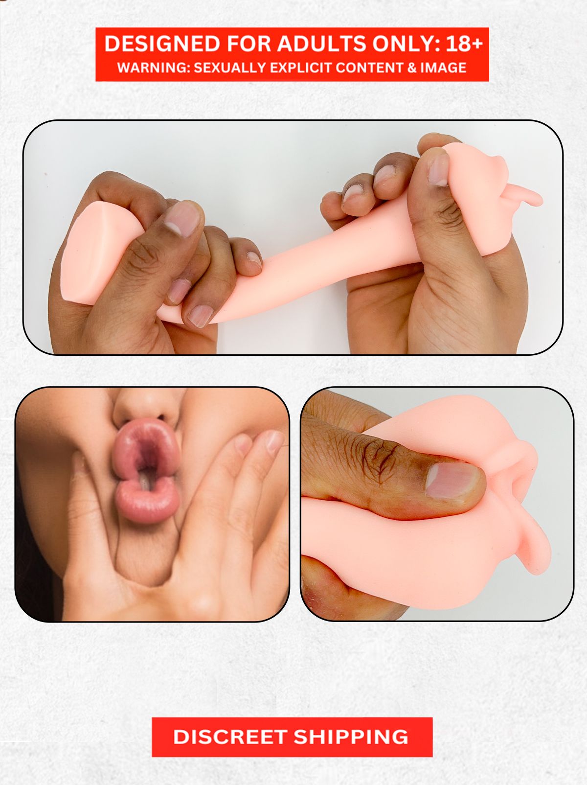     			Masturbator for Men- Dotted Texture Pocket Pussy Penis Enhancer Sleeve | Flexible and Realistic Waterproof