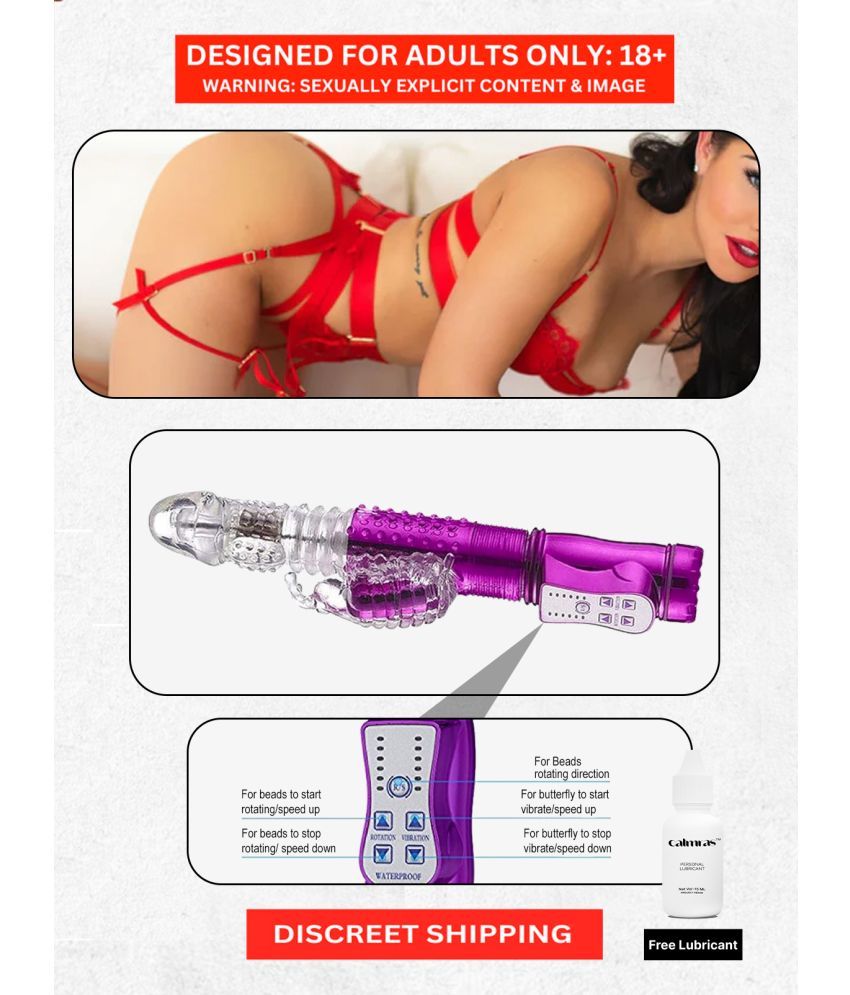     			Naughty Nights Rotating Dildo Vibe| 6 Different Vibration Modes with USB Charging