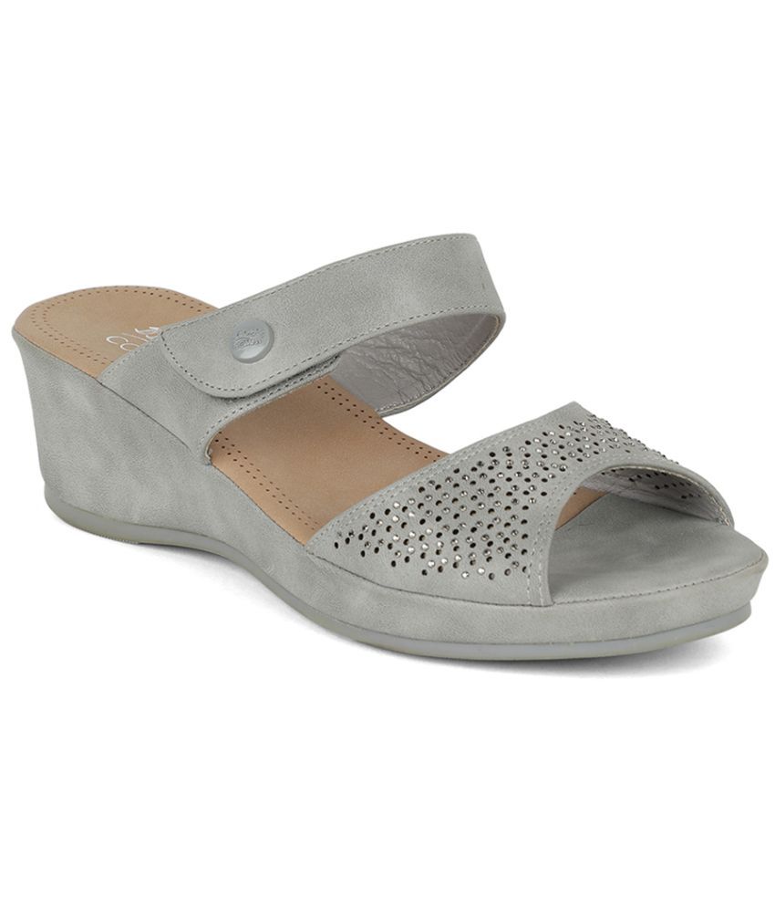     			Bata Comfit Gray Women's Sandal Heels