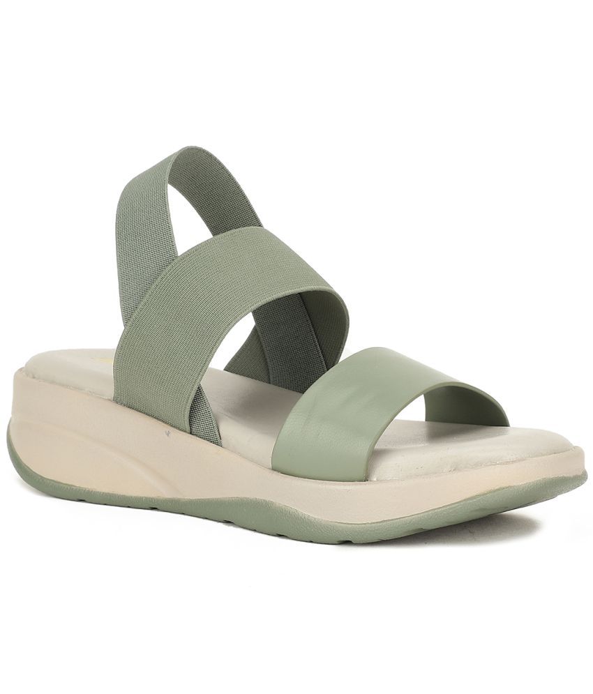     			Bata Green Women's Sandal Heels