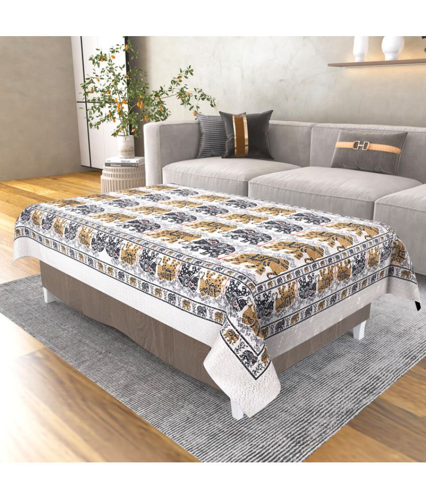     			CASA FURNISHING Printed Polyester 2 Seater Rectangle Table Cover ( 137 x 91 ) cm Pack of 1 Multi