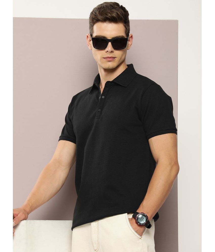     			Dillinger Cotton Regular Fit Solid Half Sleeves Men's T-Shirt - Black ( Pack of 1 )