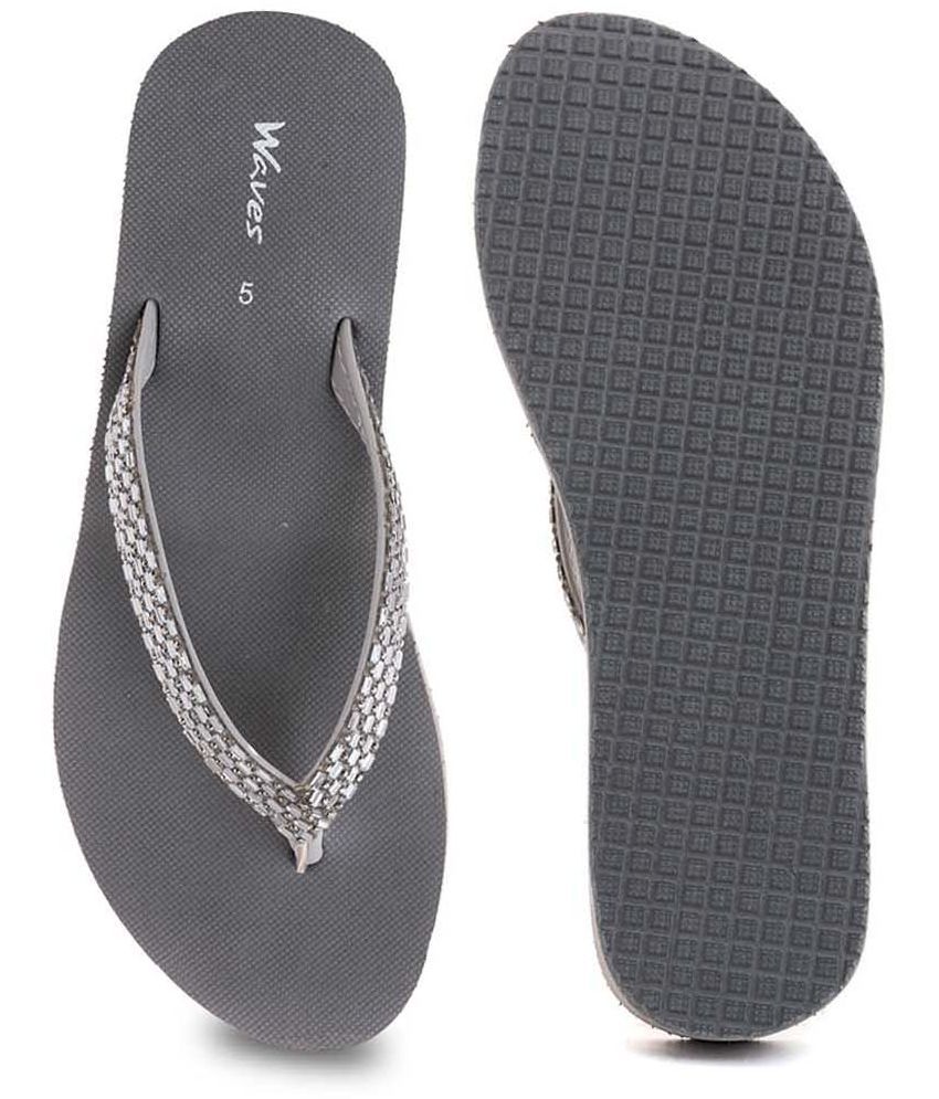     			KHADIM Light Grey Women's Slipper