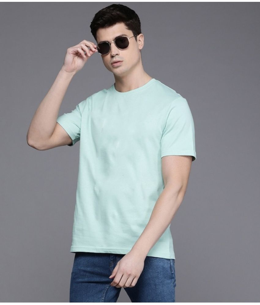     			PPTHEFASHIONHUB Cotton Regular Fit Printed Half Sleeves Men's T-Shirt - Mint Green ( Pack of 1 )
