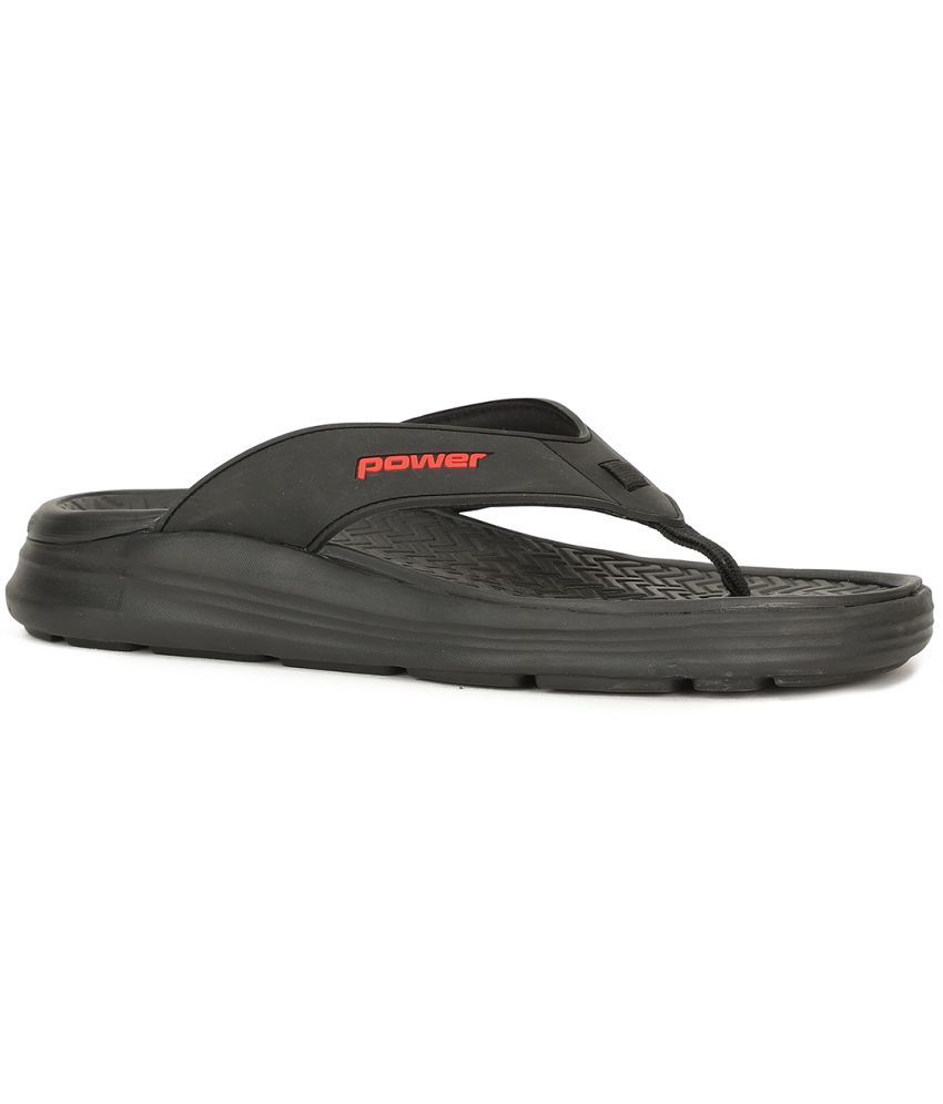     			Power Black Men's Thong Flip Flop