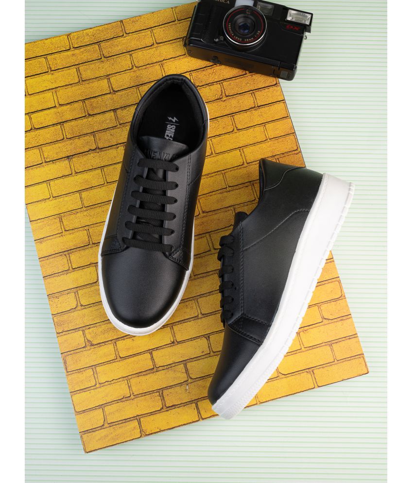     			Sneaklab Classic-01_Black Black Men's Lifestyle Shoes