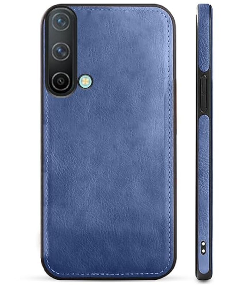     			Bright Traders Plain Cases Compatible For Artificial Leather Oneplus nord ce 5g ( Pack of 1 )