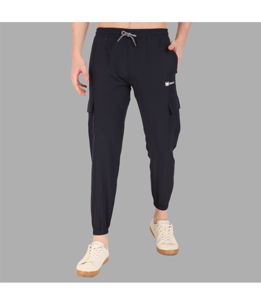     			IDASS Blue Nylon Men's Joggers ( Pack of 1 )