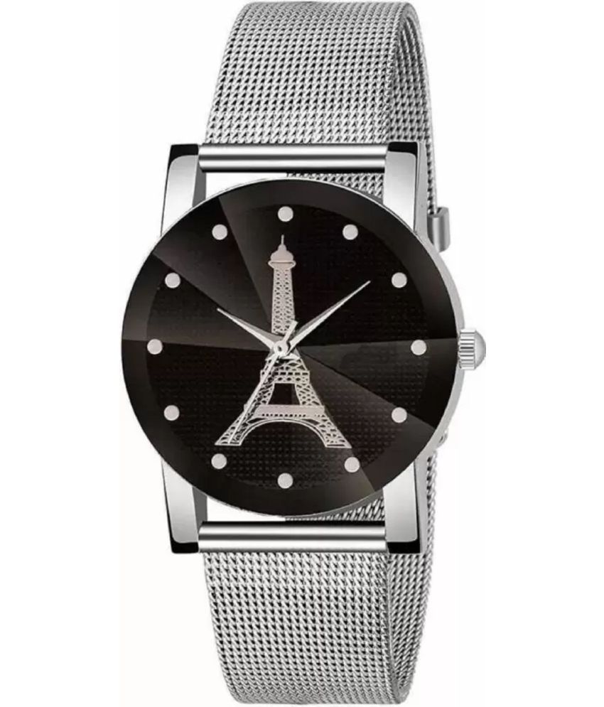     			Viser Silver Metal Analog Womens Watch