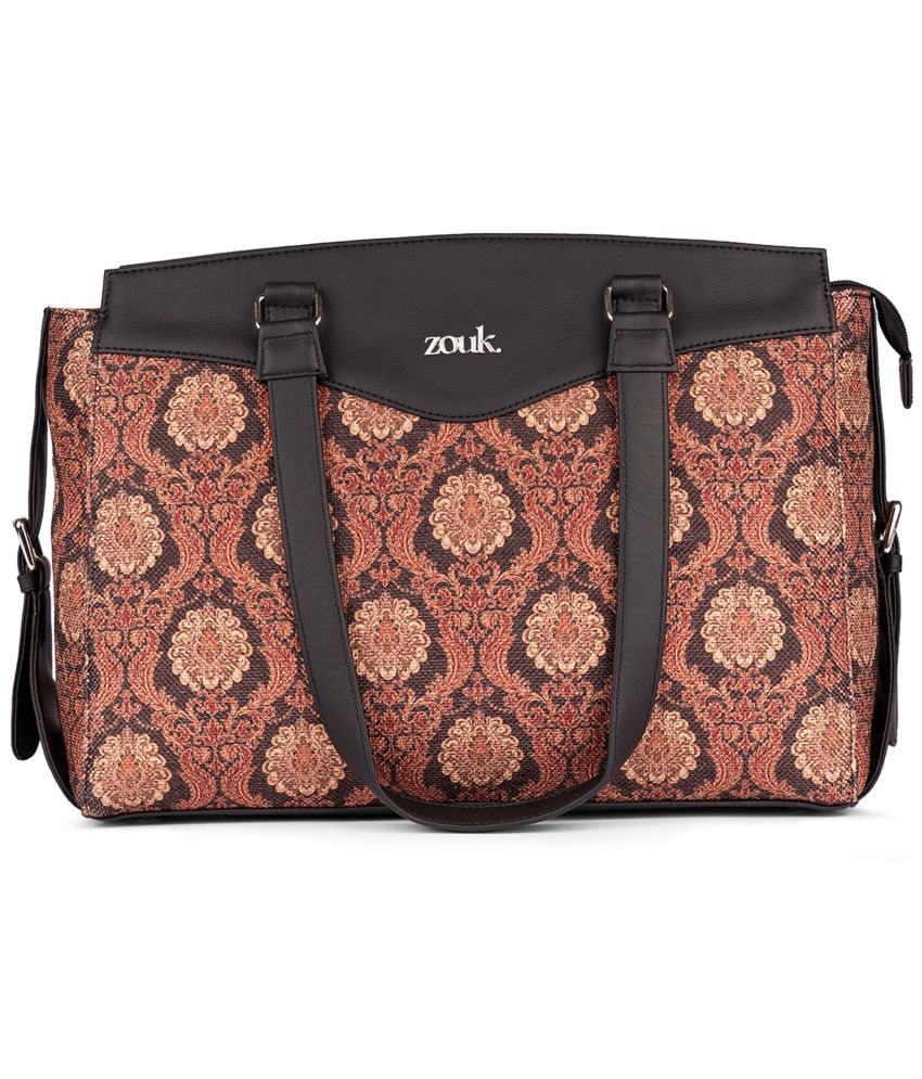     			Zouk Brown Jute Shoulder Bag