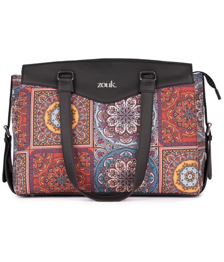     			Zouk Multicolor Jute Shoulder Bag