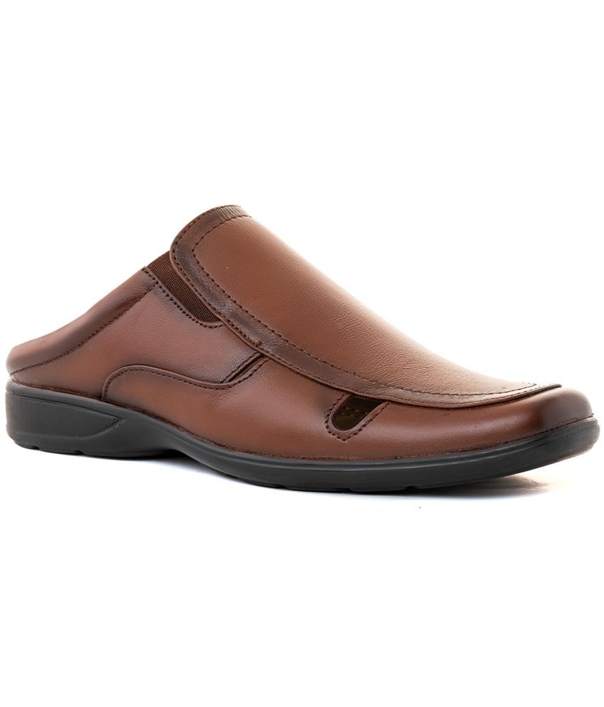     			KHADIM - Brown Men's Sandals