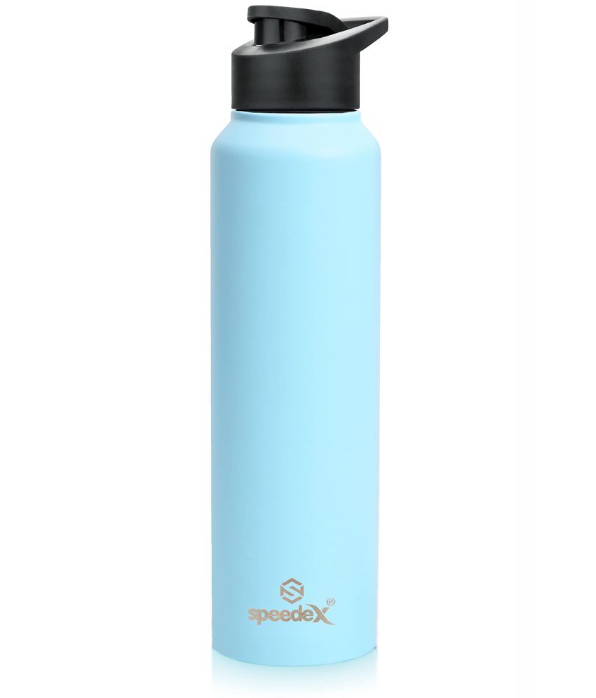     			Speedex  Stainless Steel Water Bottle Leak Proof  BPA Free Light Blue Stainless Steel Fridge Water Bottle 1000 mL ( Set of 1 )