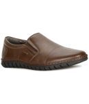 Bata Brown Men's Slip On Formal Shoes