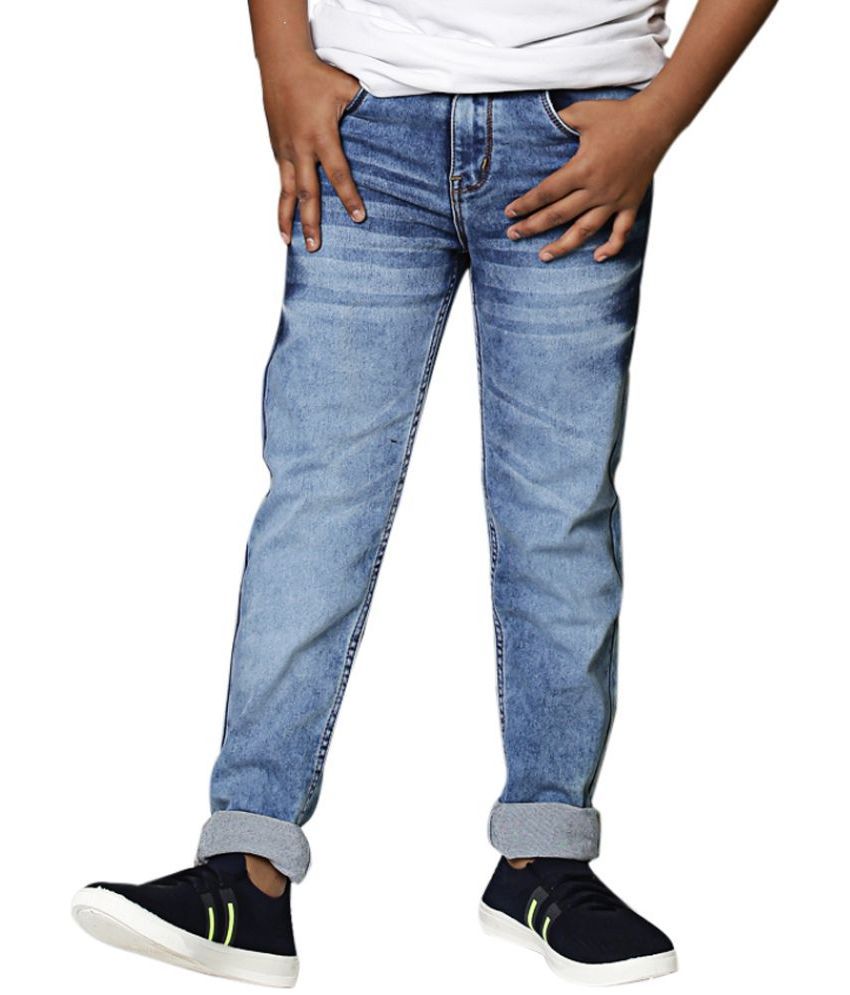     			38 BOYS LIGHT-INDIGO BLUE JEANS