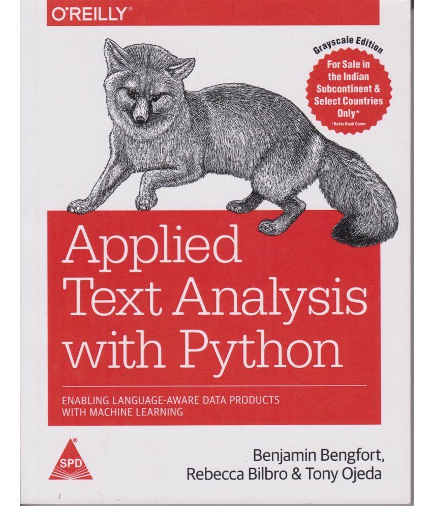     			APPLIED TEXT ANALYSIS WITH PYTHON