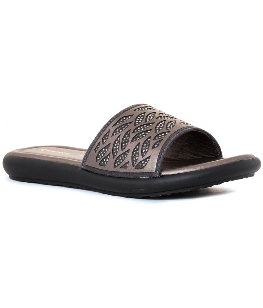     			KHADIM Gray Women's Flats