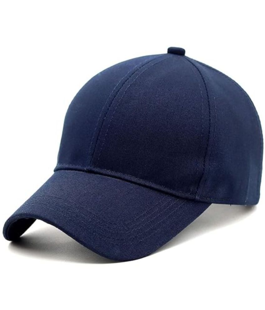     			ZAYSOO Navy Cotton Men's Cap ( Pack of 1 )