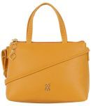 Baggit Yellow PU Satchel Bag