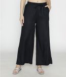 Bonjour Black Viscose Wide leg Women's Palazzos ( Pack of 1 )