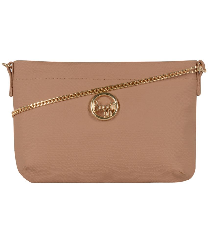     			Baggit Beige PU Handheld