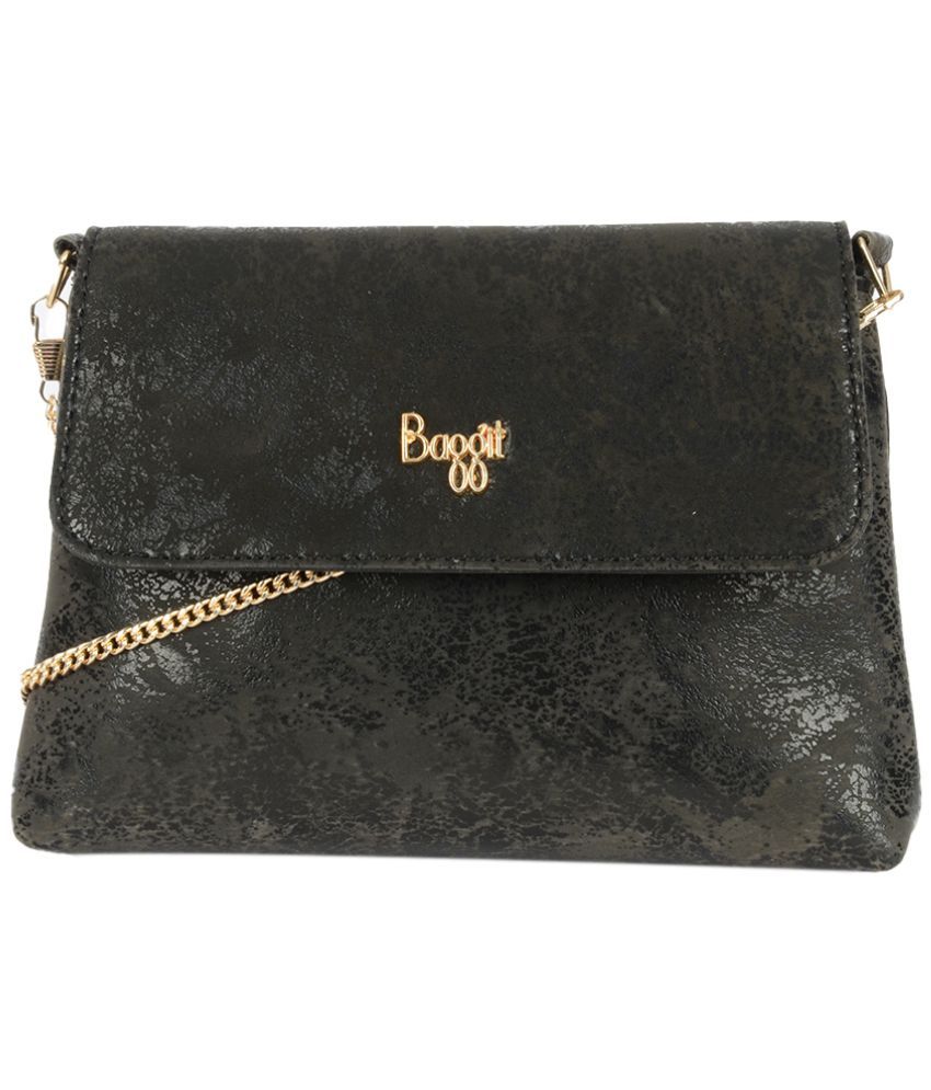     			Baggit Black PU Handheld